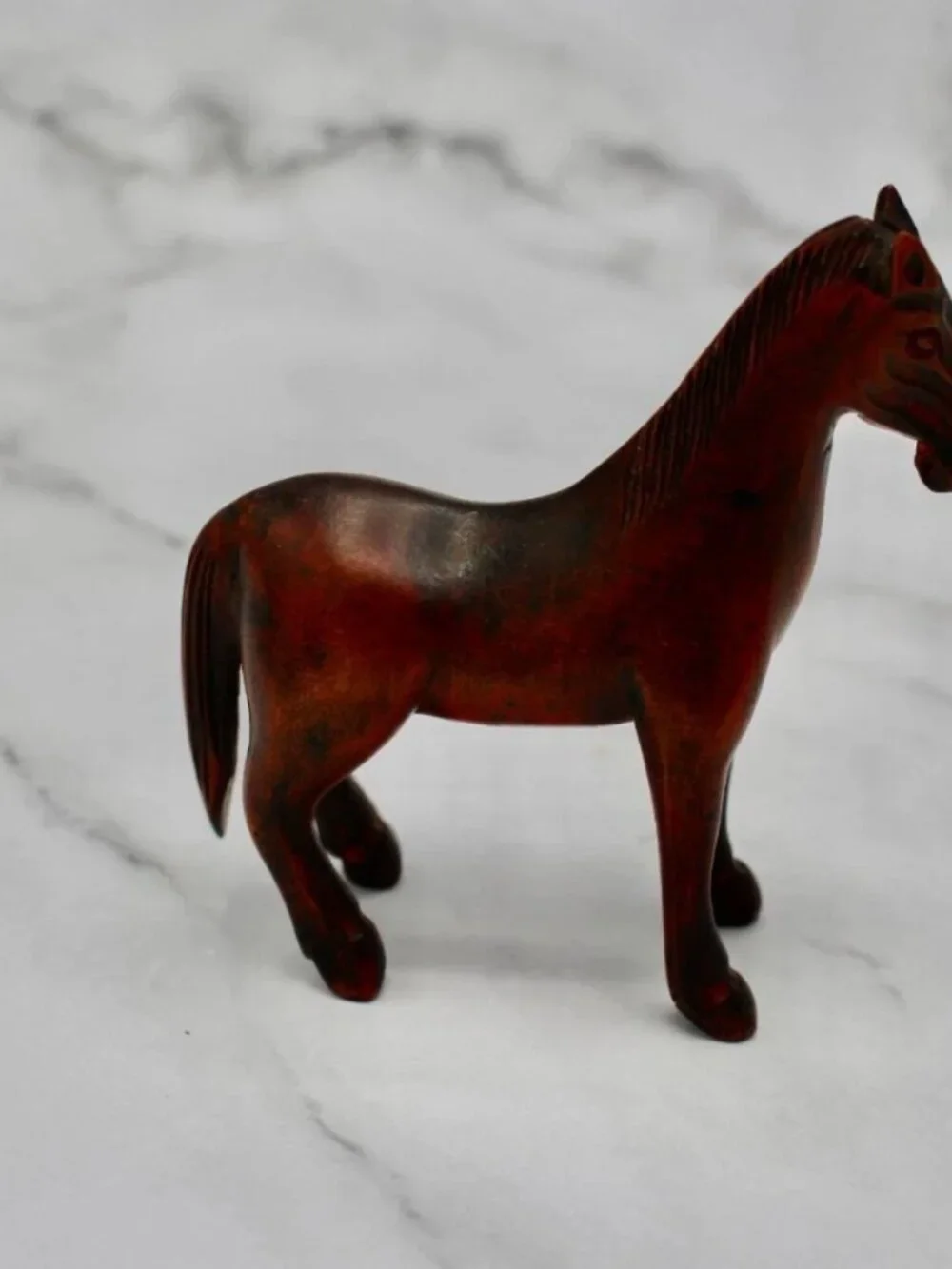 Set of Three Wood Carved Animals